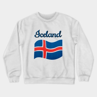 The flag of Iceland Crewneck Sweatshirt